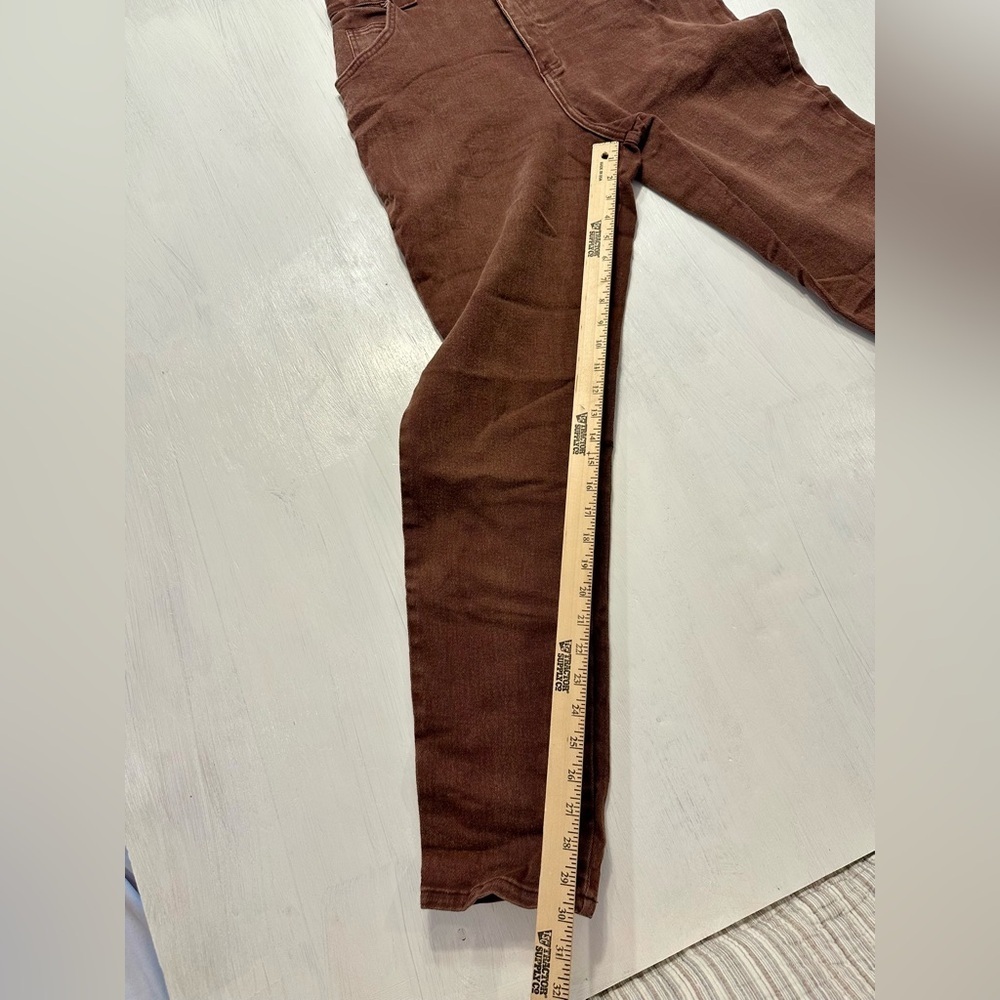 Vintage Bonjour Jeans Women’s 14 High Waist Brown Tapered Leg Made in USA 80/90 - Picture 9 of 9
